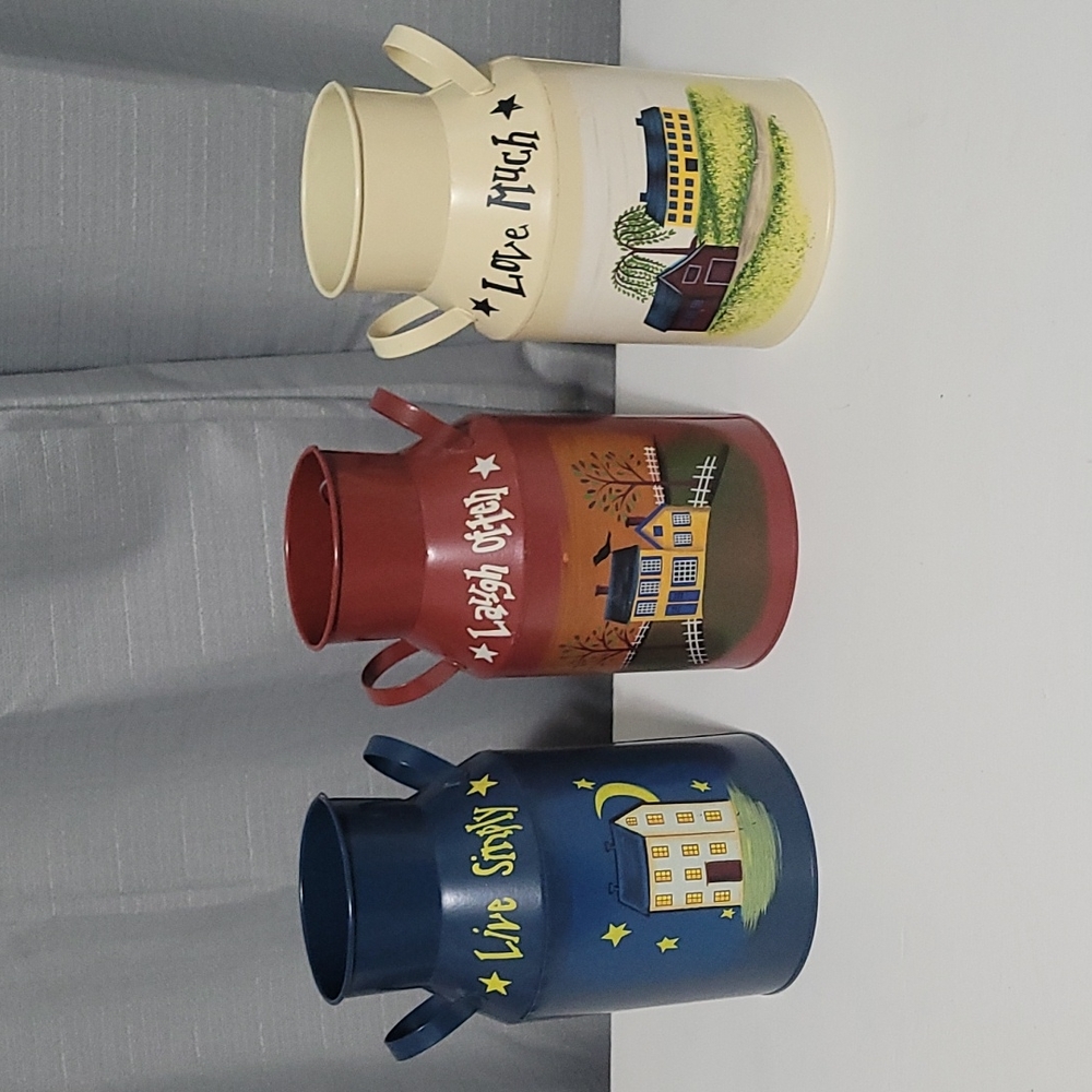 Primitive Americana Style Milk Jugs